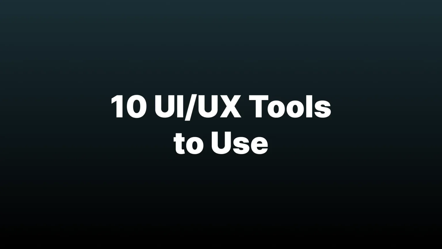 UI UX tools