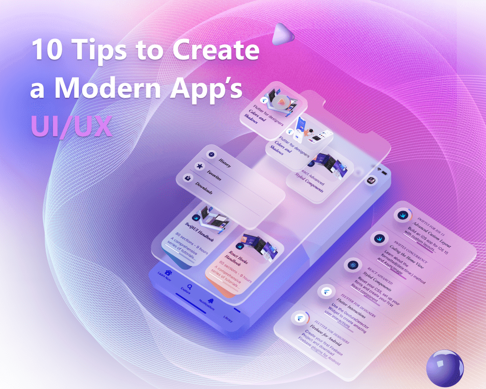 10 Tips to create a modern apps UI/UX