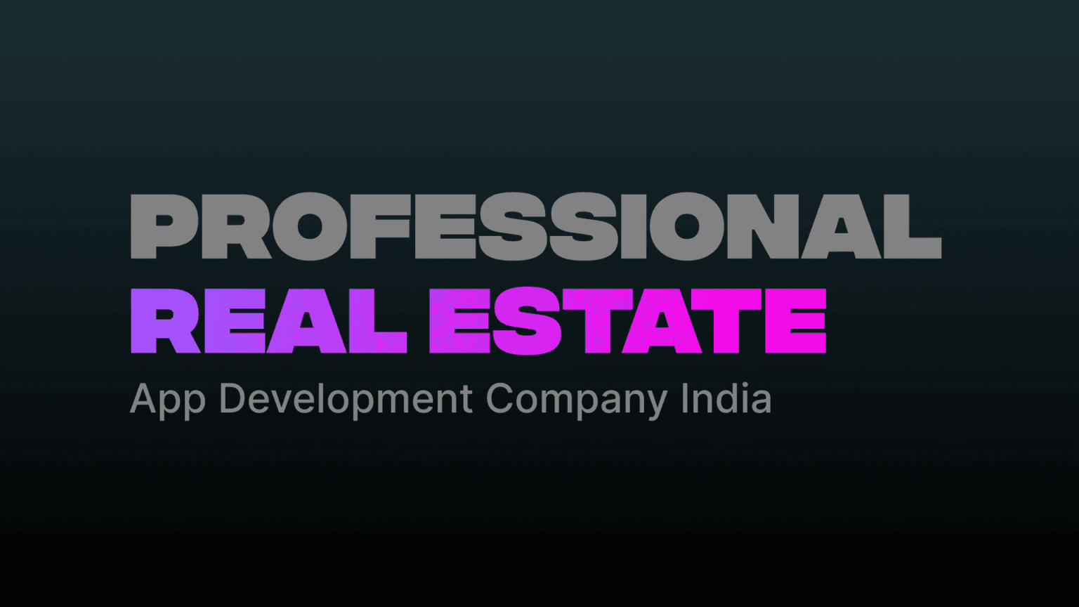 Real estate app development
