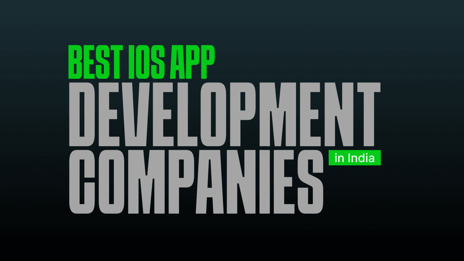 Best IOS App Development Companies In India