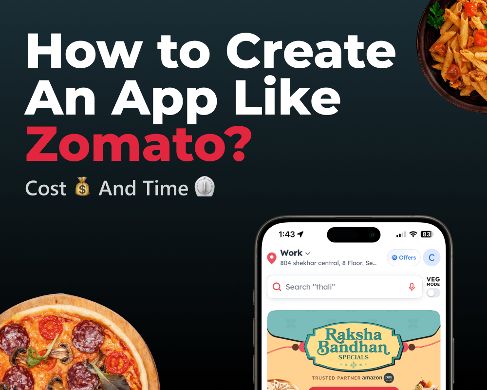 How to Create An App Like Zomato: Cost And Time
