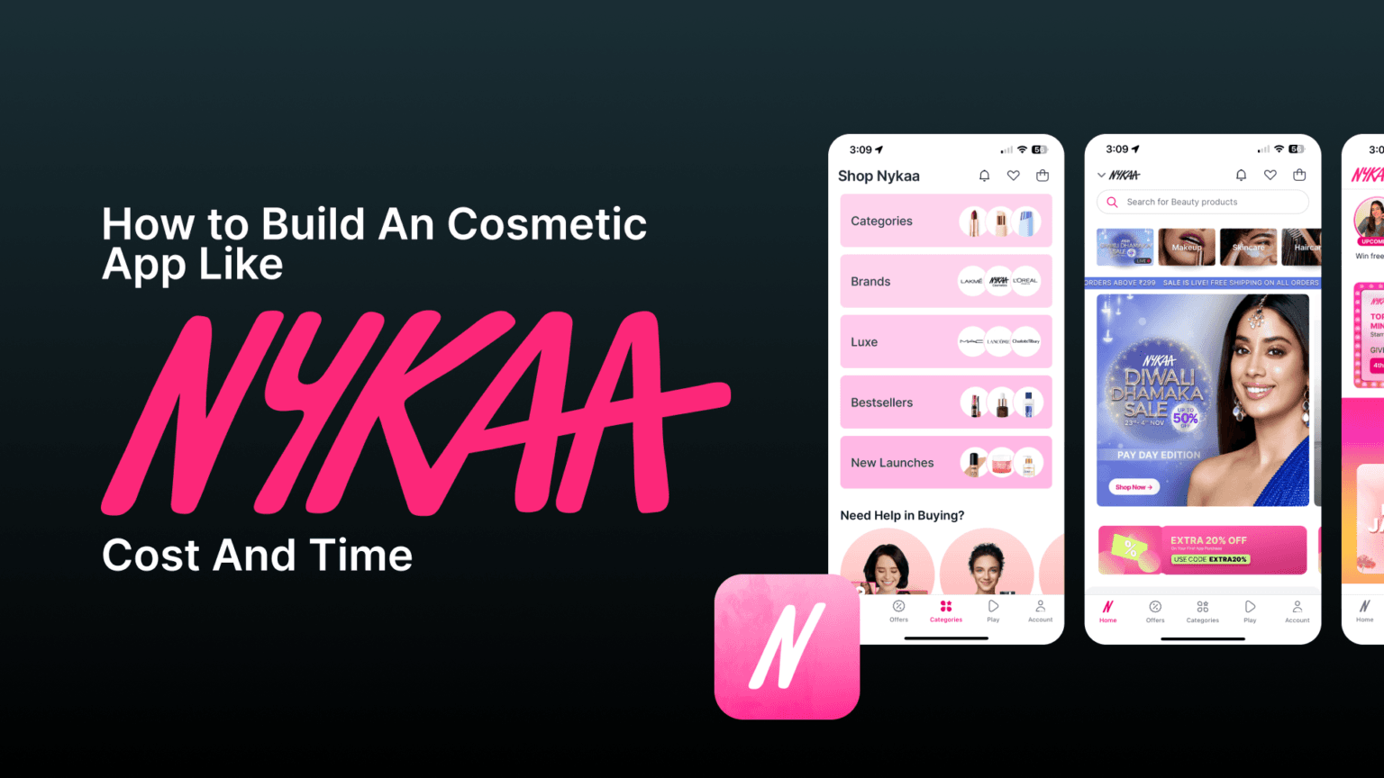 How to Build A Cosmetic App Like Nykaa: Cost And Time